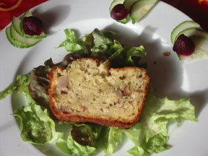 cake roquefort noisette