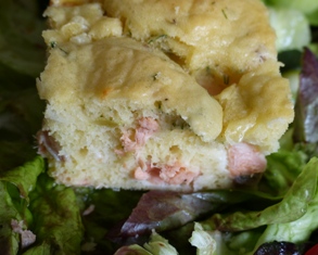 gâteau moelleux au saumon