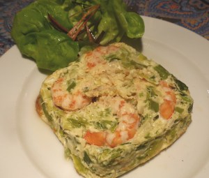 flan poireaux crevette