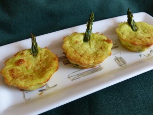 mini flans asperges parmesan