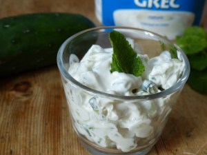 salade concombre yaourt