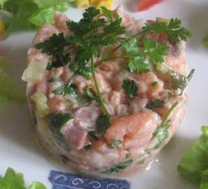 tartate de saumon